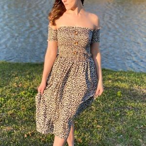 Smocked Floral Sundress